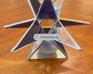 Stained glass votive holder