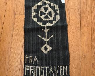 Hand-woven wall hanging/Norway