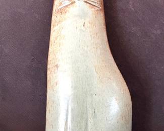 Sara Young signed cat sculpture