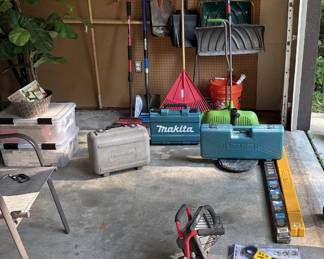 Tools, yard tools, and garage items-- so much more not pictured, 2 garages and 2 sheds worth!