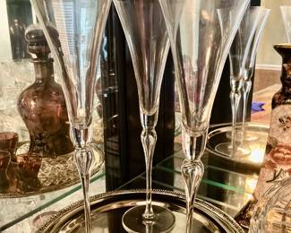 Fluted Champagne Glasses