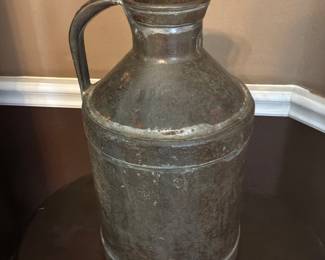 Vintage Metal Milk Jug