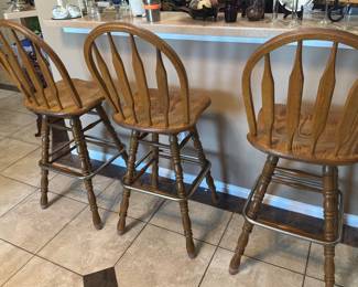 Swivel barstools