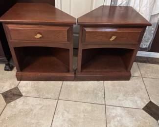Custom side tables to fit in a cove type area