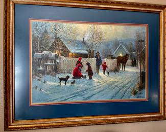 G. Harvey S&N lithograph country memories, beauty