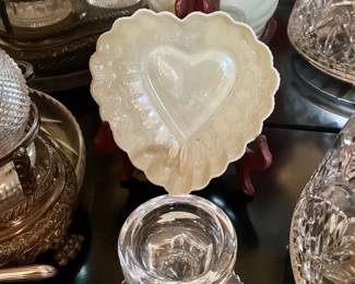 Belleek Heart Candy Dish