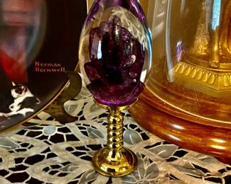 Lots of Purple Glass Decorations