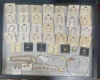 VINTAGE NEW/OLD STOCK R.S. COVENANT JEWELRY, SWAROVSKI JEWELRY, STERLING SILVER JEWELRY