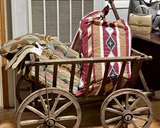 ANTIQUE GOAT CART IN EXCELLENT CONDITION, SOUTHWEST LINENS