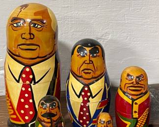 RUSSIAN POLITICAL NESTING DOLLS