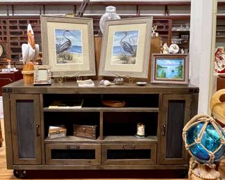 INDUSTRIAL STYLE MEDIA CABINET