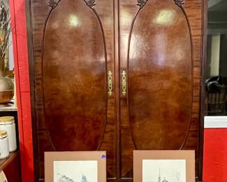 CENTURY FURNITURE CHIPPENDALE STYLE ARMOIRE