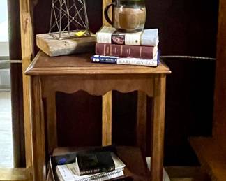 ACCENT TABLE, OILFIELD DECOR