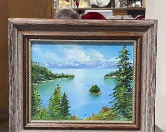 FRAMED ORIGINAL PAINTING BY LINDA DE CURTIS