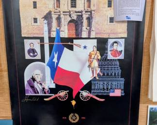 Gary Havard “The Song of San Jacinto” Texas Sesquicentennial Poster