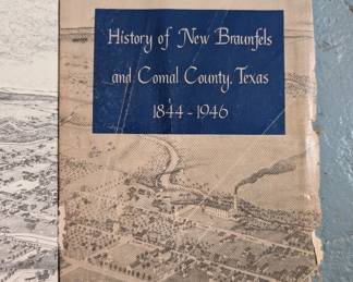 History Of New  Braunfels Comal County, Texas 1844-1946 Hardcover Haas Signed