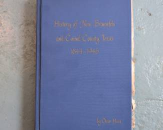 History Of New  Braunfels Comal County, Texas 1844-1946 Hardcover Haas Signed