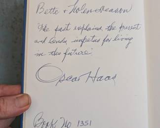 History Of New  Braunfels Comal County, Texas 1844-1946 Hardcover Haas Signed