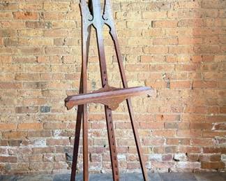 French Mahogany Artists Easel