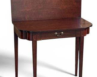 MARSHALL FIELD & COMPANY Federal Style Slide Top Game Table 