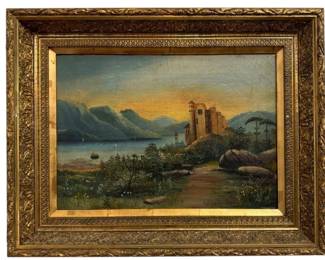 F.M. TRESEDER (American, Mormon 1853 - 1923) Landscape Oil Painting