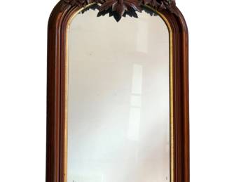 Antique Black Forest Mirror 