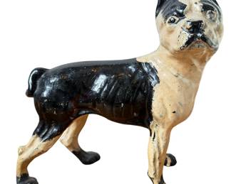 Antique Cast Iron Boston Terrier Doorstop