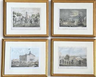 Four Jevne & Almini Chicago Lithographs