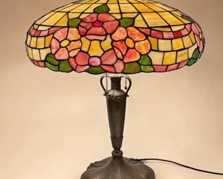 CHICAGO MOSAIC CO. Stained Glass Lamp