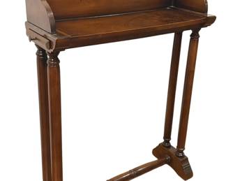 Vintage Mahogany Chairside Bookshelf