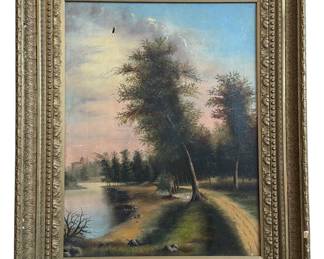19th C. Landscape Oil Painting