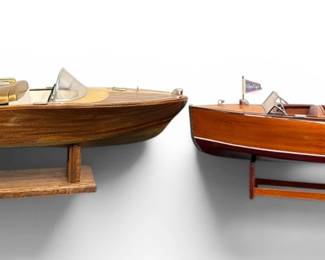 Two 1970s Model Speedboats