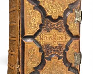 Victorian Parallel Columns Holy Bible 