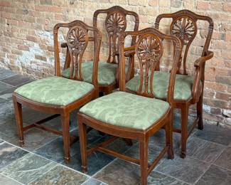 Set of Four George III Style Chairs, Made in England