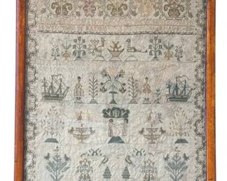 An 1810 English Needlework Sampler