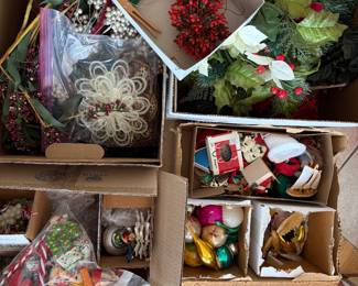 Christmas items.