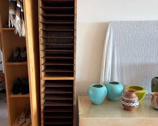 Vintage office paper storage