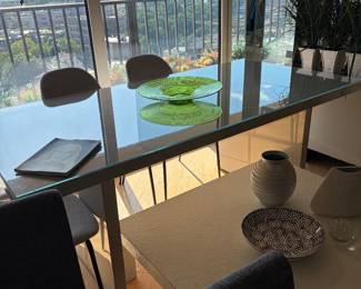 2010 CB2 lacquered dinning table.