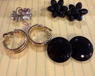 4 Pairs of Clip On Earrings $8.00