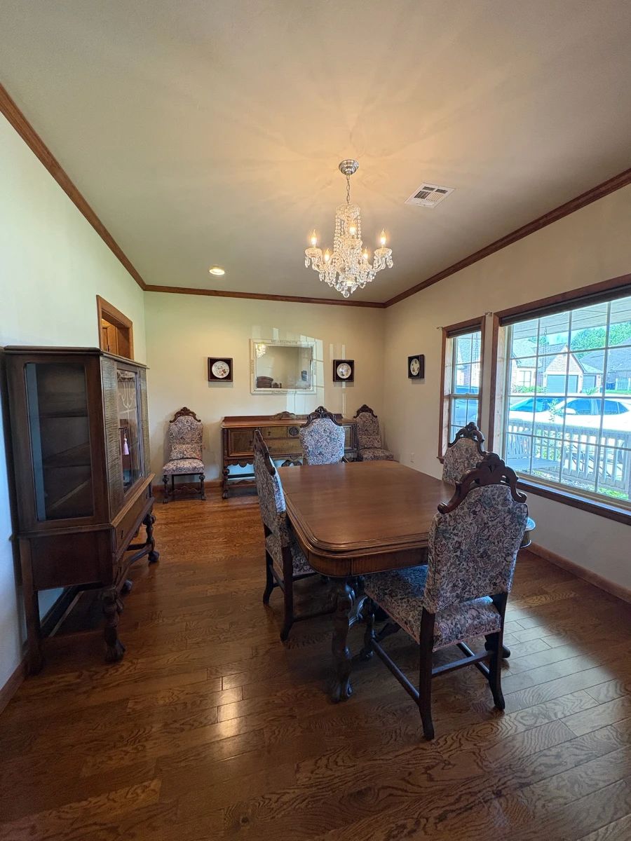 Antique dining room suite