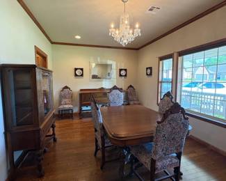 Antique dining room suite