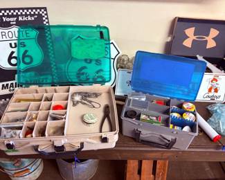 tackle boxes
