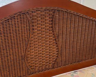 Close up of wicker Day Bed
