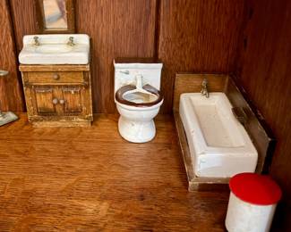 Vintage doll house furniture