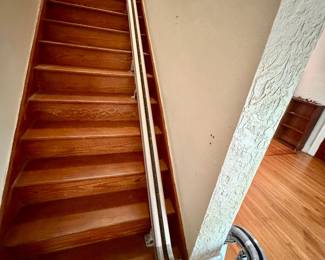 Removable rail for the stair lift