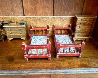 Vintage doll house furniture