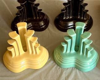 Fiesta vintage pyramid candle holders