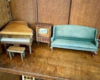 Vintage doll house furniture