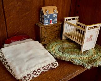 Vintage doll house furniture