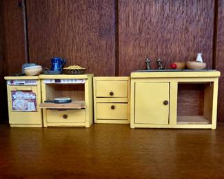 Vintage doll house furniture